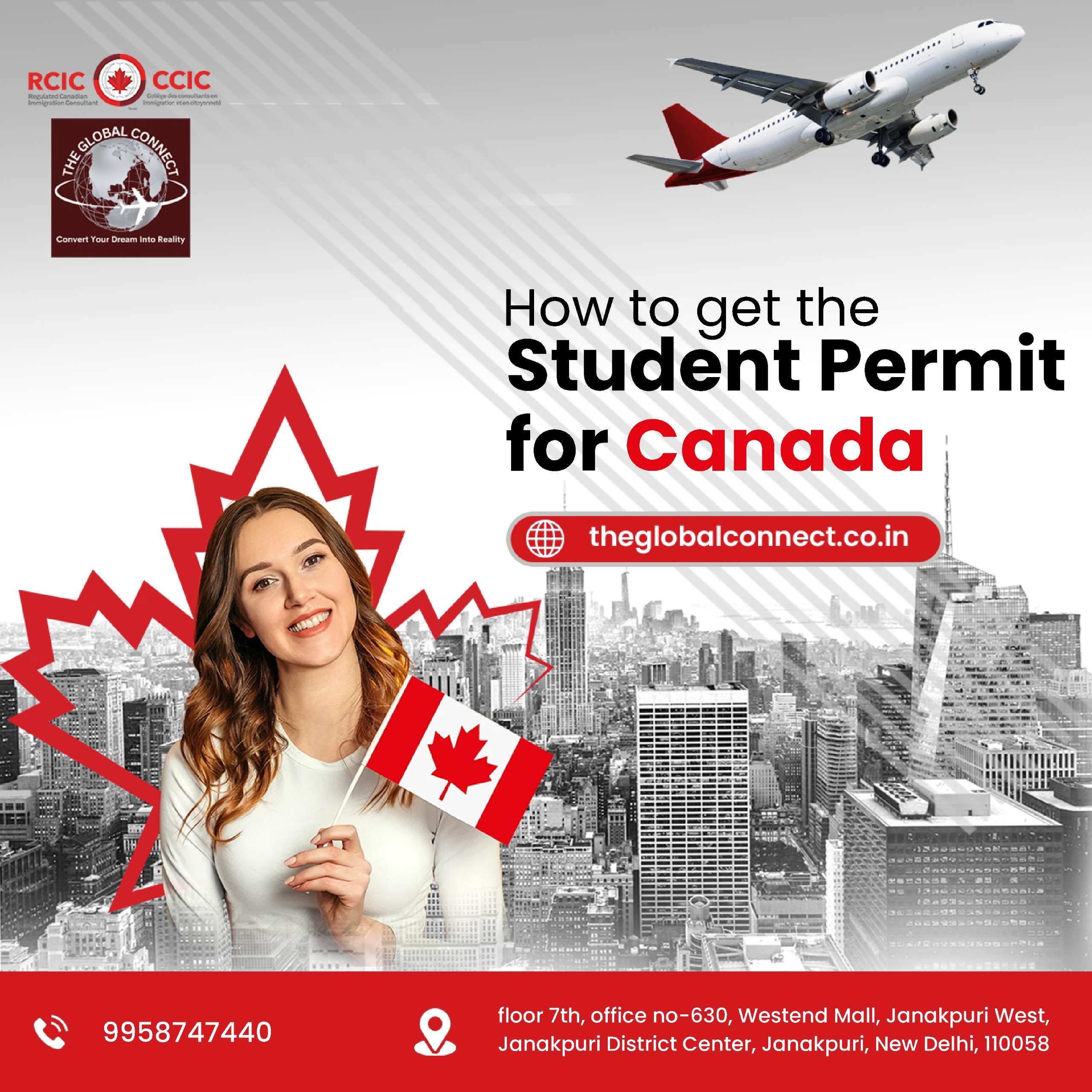 Student Permit for Canada - The Global Connect - Immigration Consultants in Delhi NCR